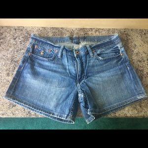 Denim shorts